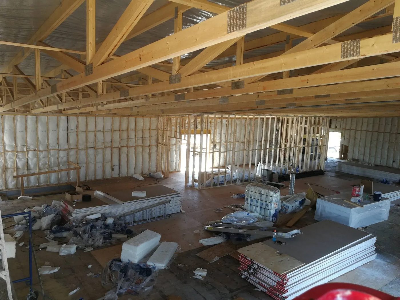 Drywall repair work